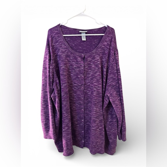 Catherines Tops - Catherines Button Cardigan Sweaters 4XL